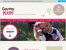 Tablet Screenshot of countrykidslegwear.com